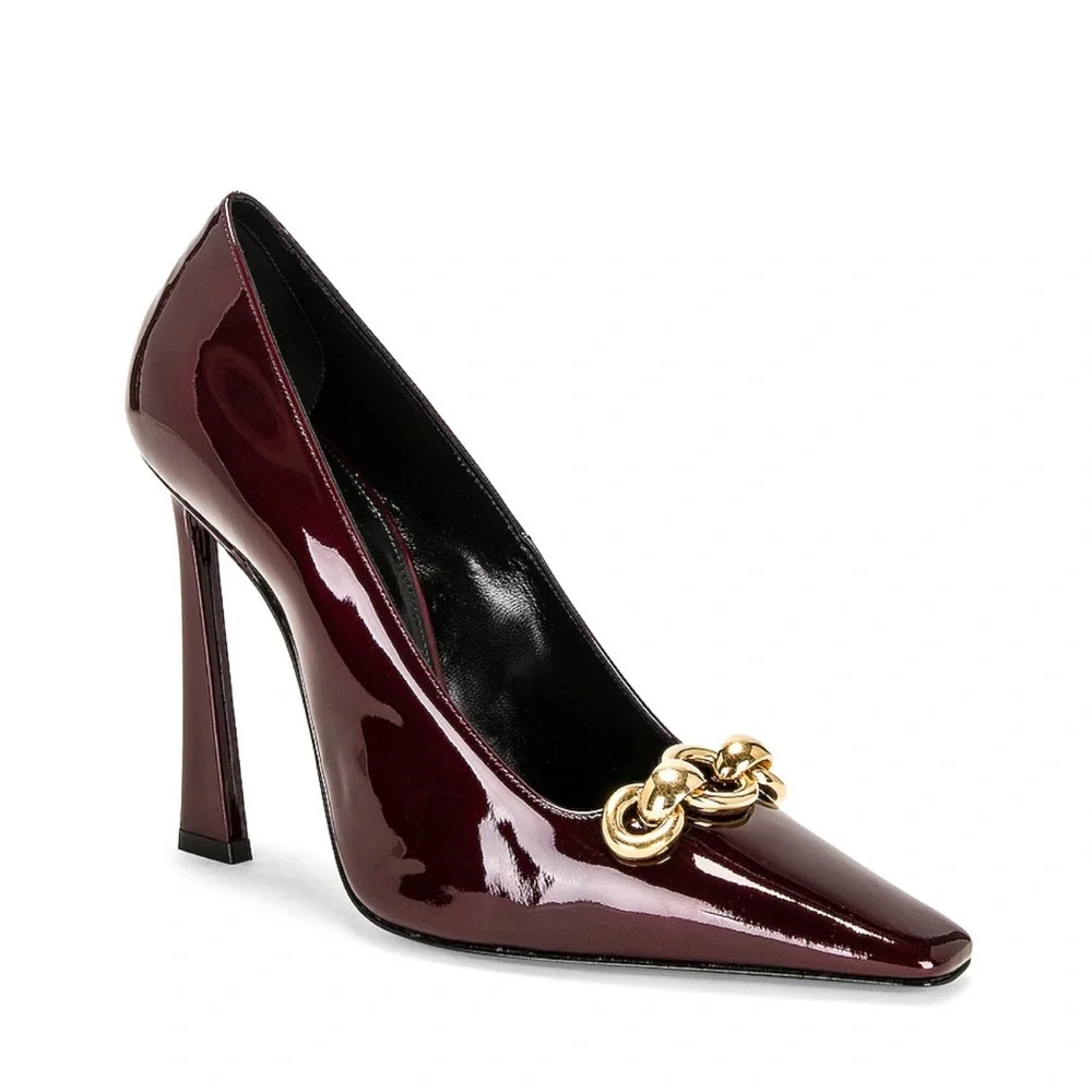 Saint Laurent Tom 110 deep bordeaux 38.5 - Picture 1 of 11